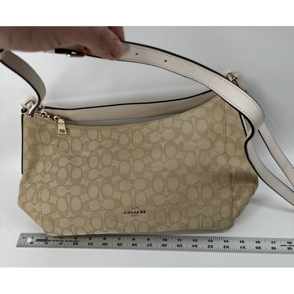 COACH CELESTE CONVERTIBLE HOBO IN SIGNATURE CANVAS (COACH F58284) - Picture 7 of 9
